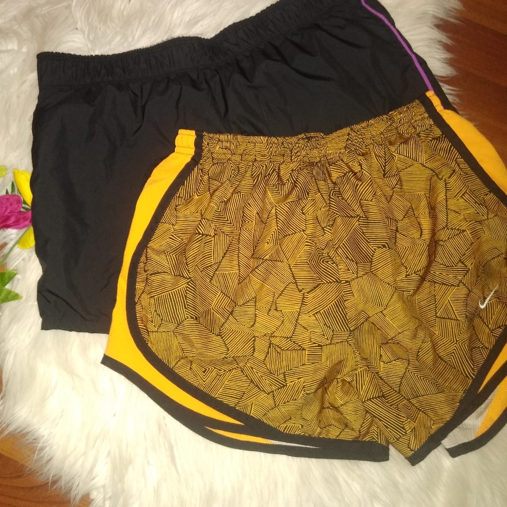 2 PAIRS Nike women's running shorts Small
